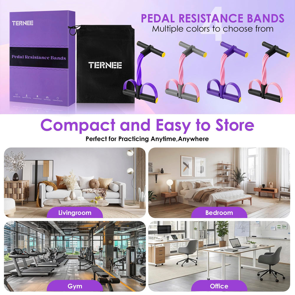 TERNEE folded in carry bag for portable storage and on-the-go workouts