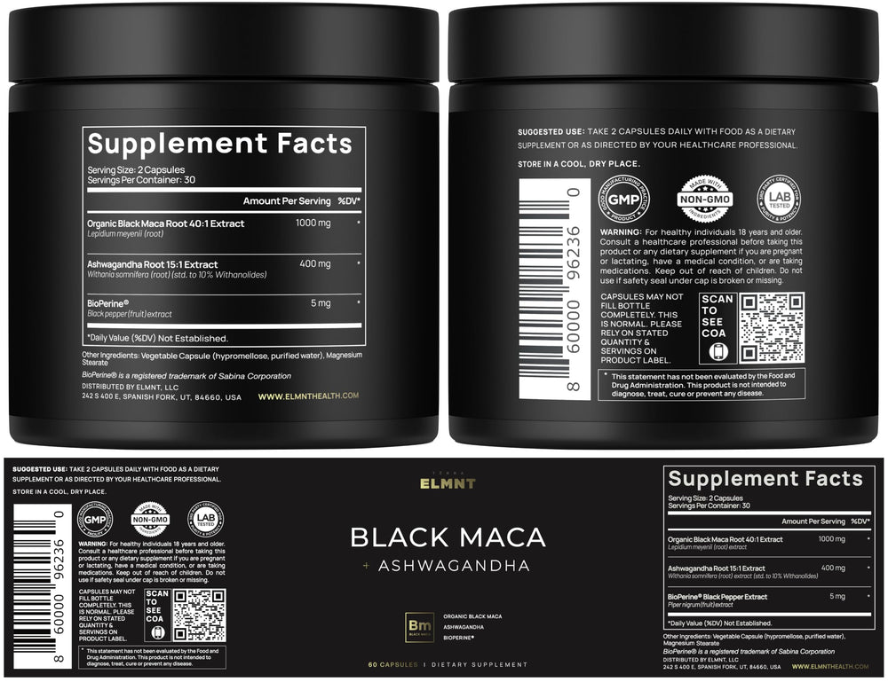 TERRA ELMNT capsules in hand showing practical serving size