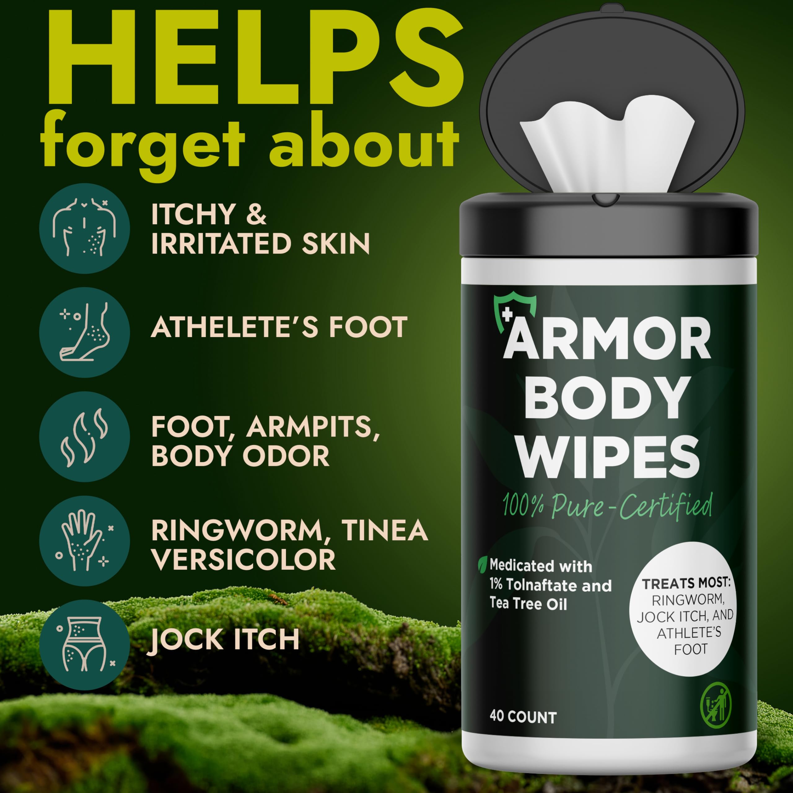 Terramed Just Think Comfort close-up of wipe texture highlighting gentle durable cloth for effective cleaning