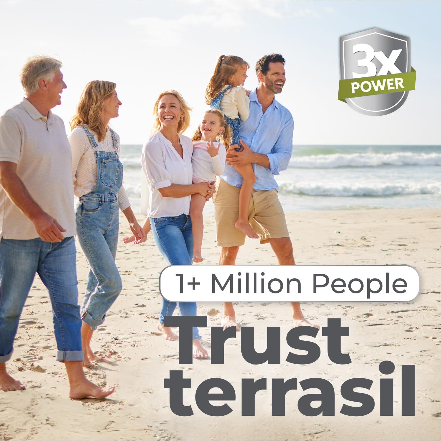 terrasil activated minerals graphic representing patented healing support