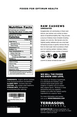 Terrasoul Superfoods close-up of raw cashew kernels highlighting creamy texture and quality
