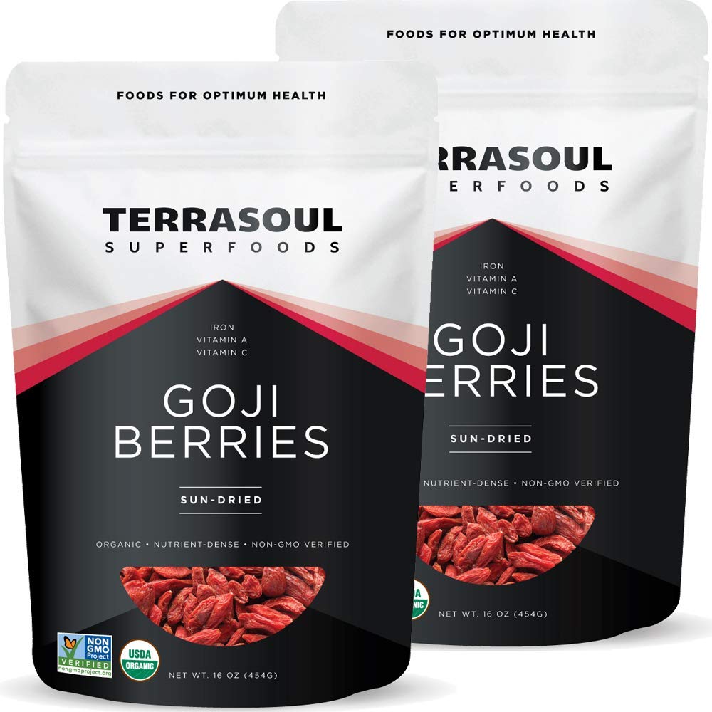 Terrasoul Superfoods front packaging showing two 16oz pouches and product branding, convenient storage benefit