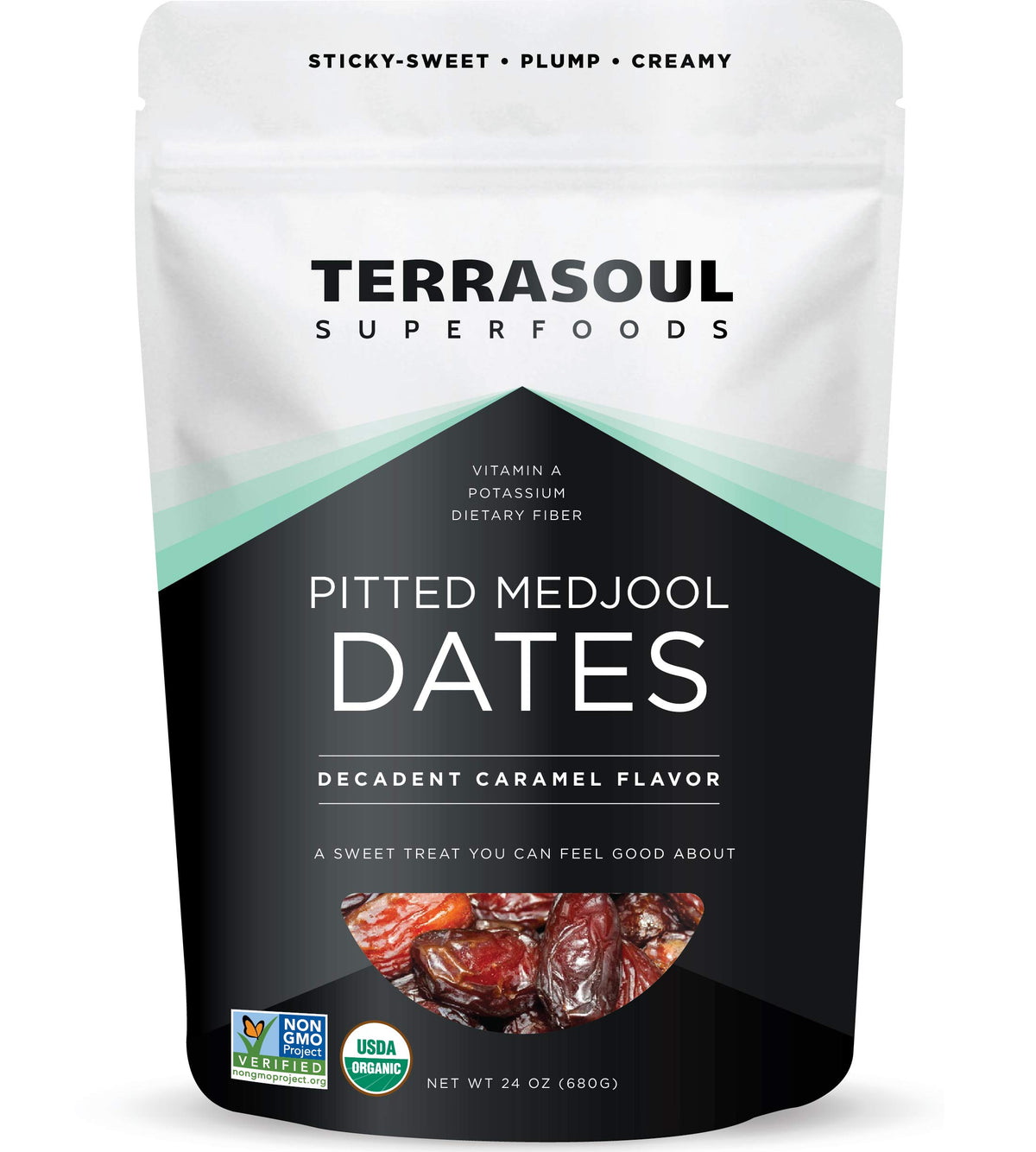 Terrasoul Superfoods front packaging showing 1.5 lb bag and branding benefit convenience
