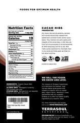Terrasoul Superfoods close-up of raw cacao nibs texture for rich crunch