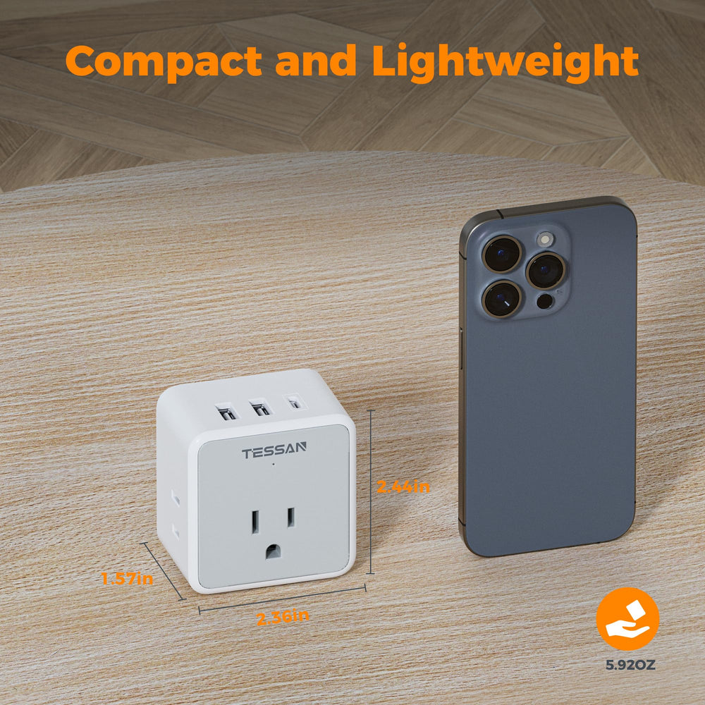 TESSAN installed with UK plug head demonstrating safe fit and compatibility