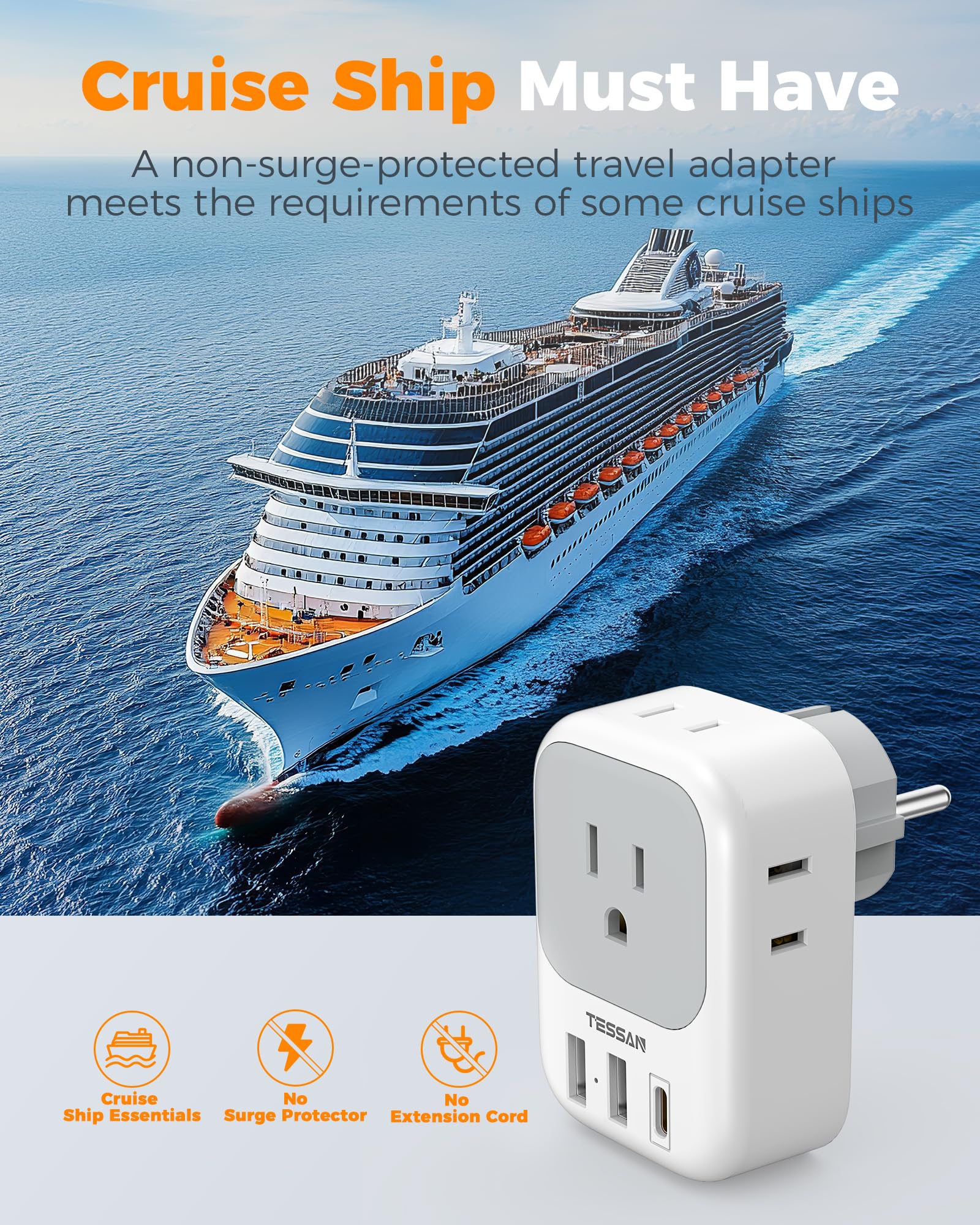 TESSAN label closeup showing model information and safe usage guidance