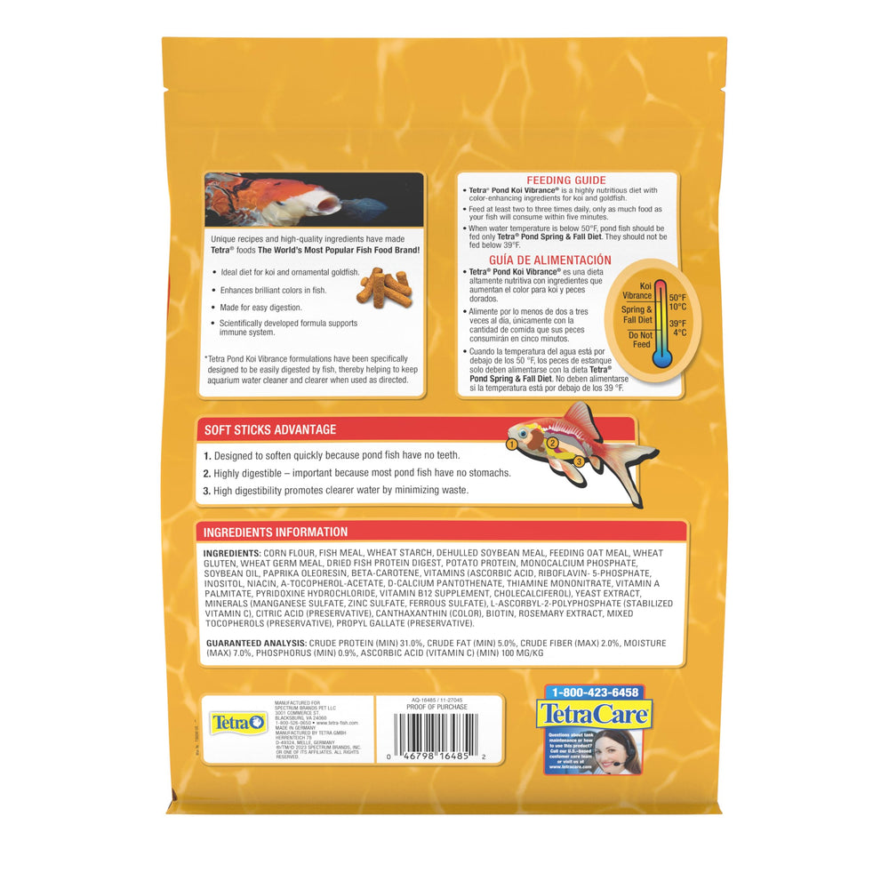 Tetra nutrition label detail highlighting balanced ingredients benefit