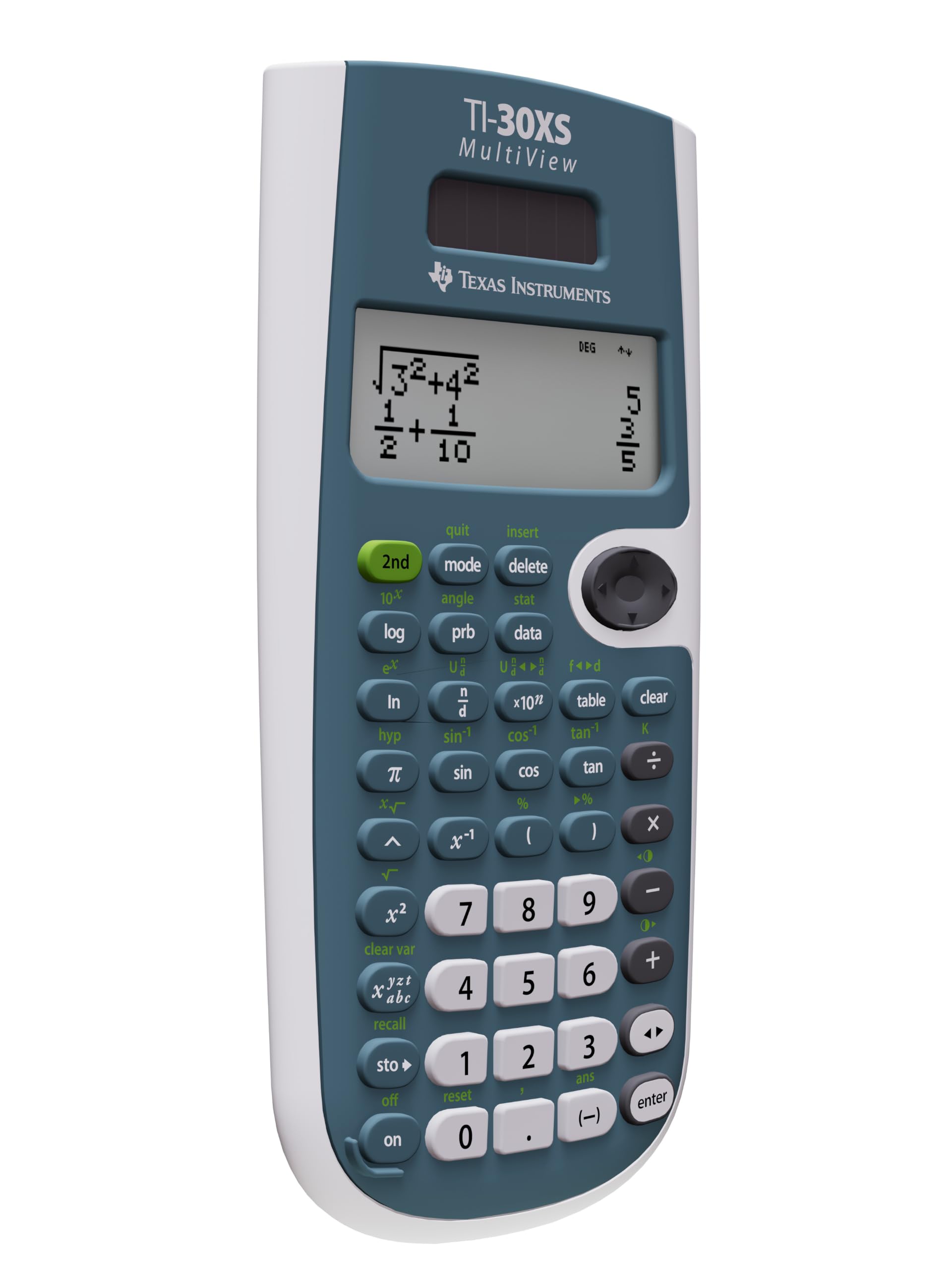 Texas Instruments TI-30XS on a study desk with notes illustrating everyday study readiness