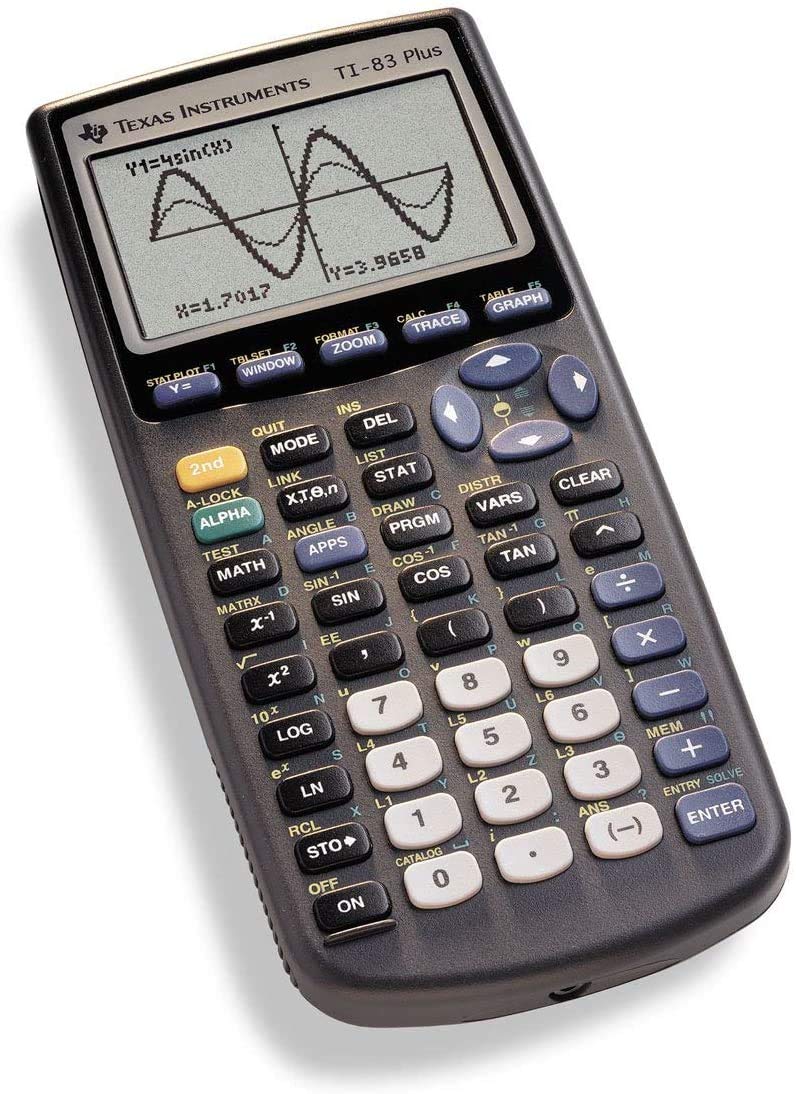 Texas Instruments TI-83 Plus battery compartment detail demonstrating replaceable power for reliability benefit
