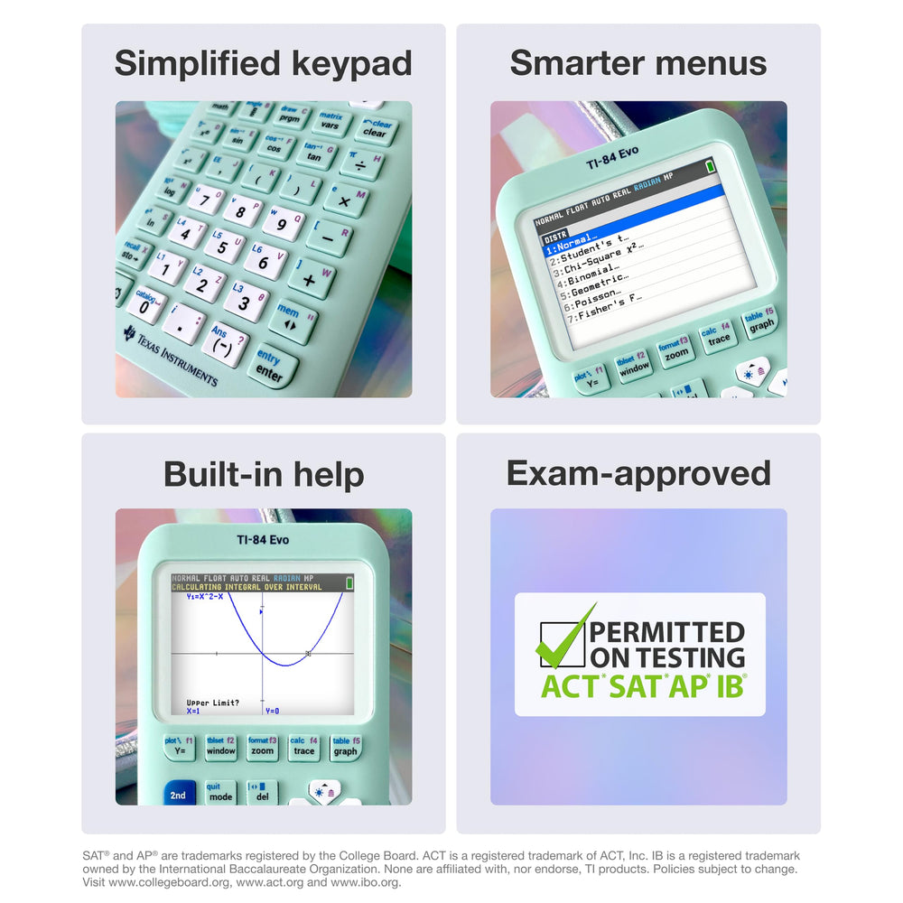 Texas Instruments TI-84 Evo back cover showing durable build for long classroom use