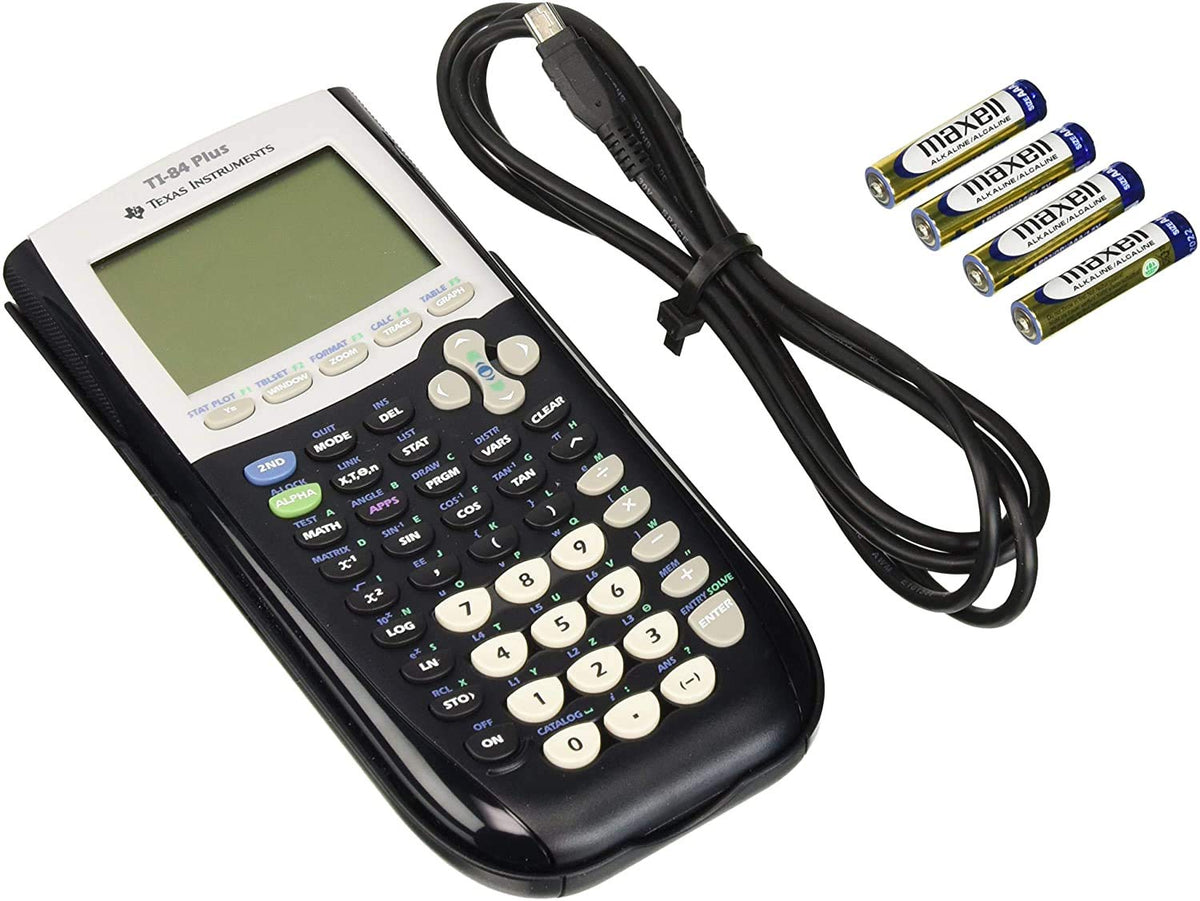 Texas Instruments TI-84 Plus front view showing clear display and durable build for reliable use
