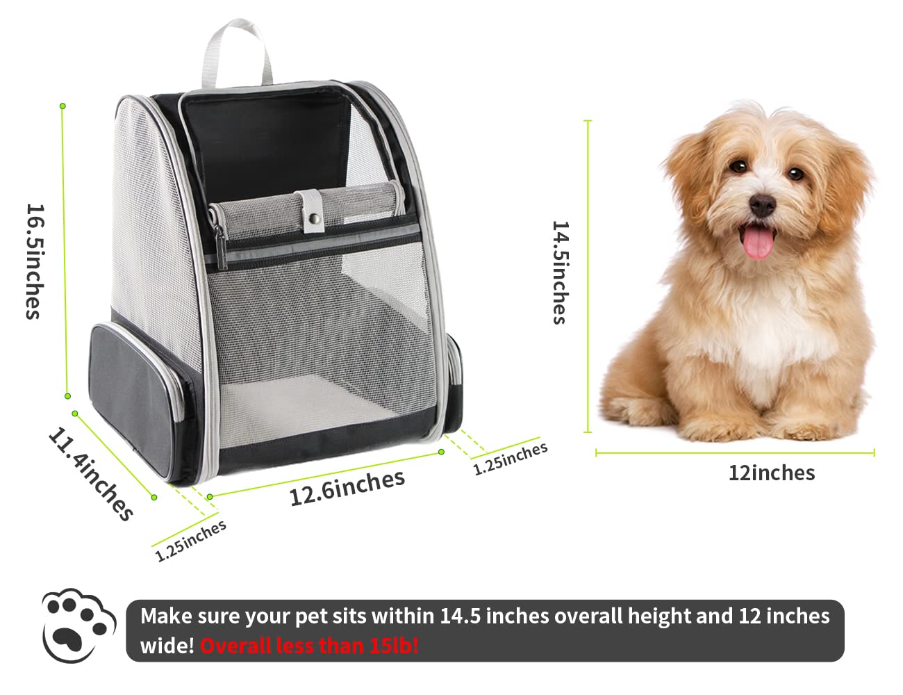 Texsens side mesh detail offering airflow and easy pet monitoring benefit