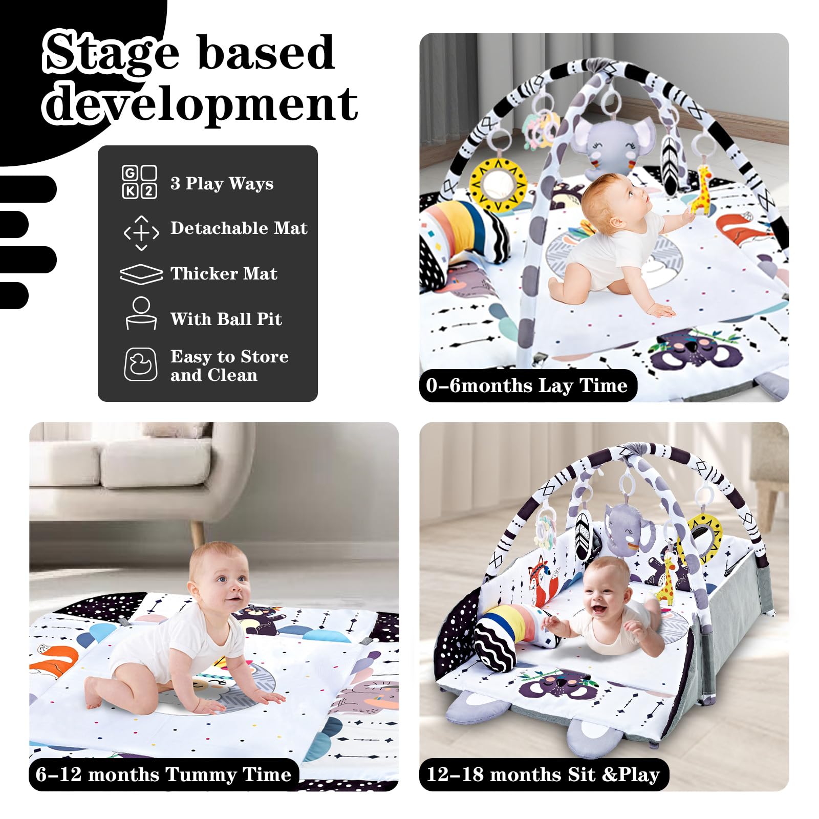 TFDER foldable surround configured as a ball pit to contain toys and simplify cleanup