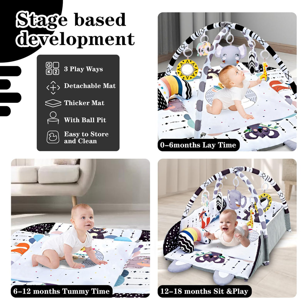 TFDER foldable surround configured as a ball pit to contain toys and simplify cleanup