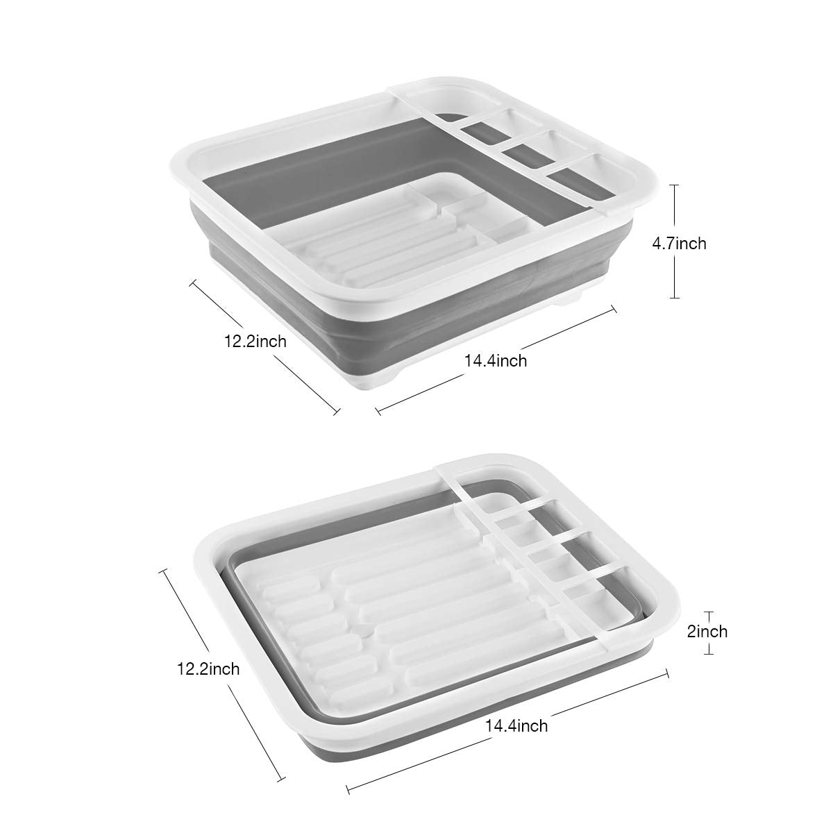 THANSTAR rack holding plates and glasses in use demonstrating organized quick-drying benefit