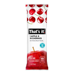 That’s it. apple and cherry ingredients close-up highlighting two-ingredient purity