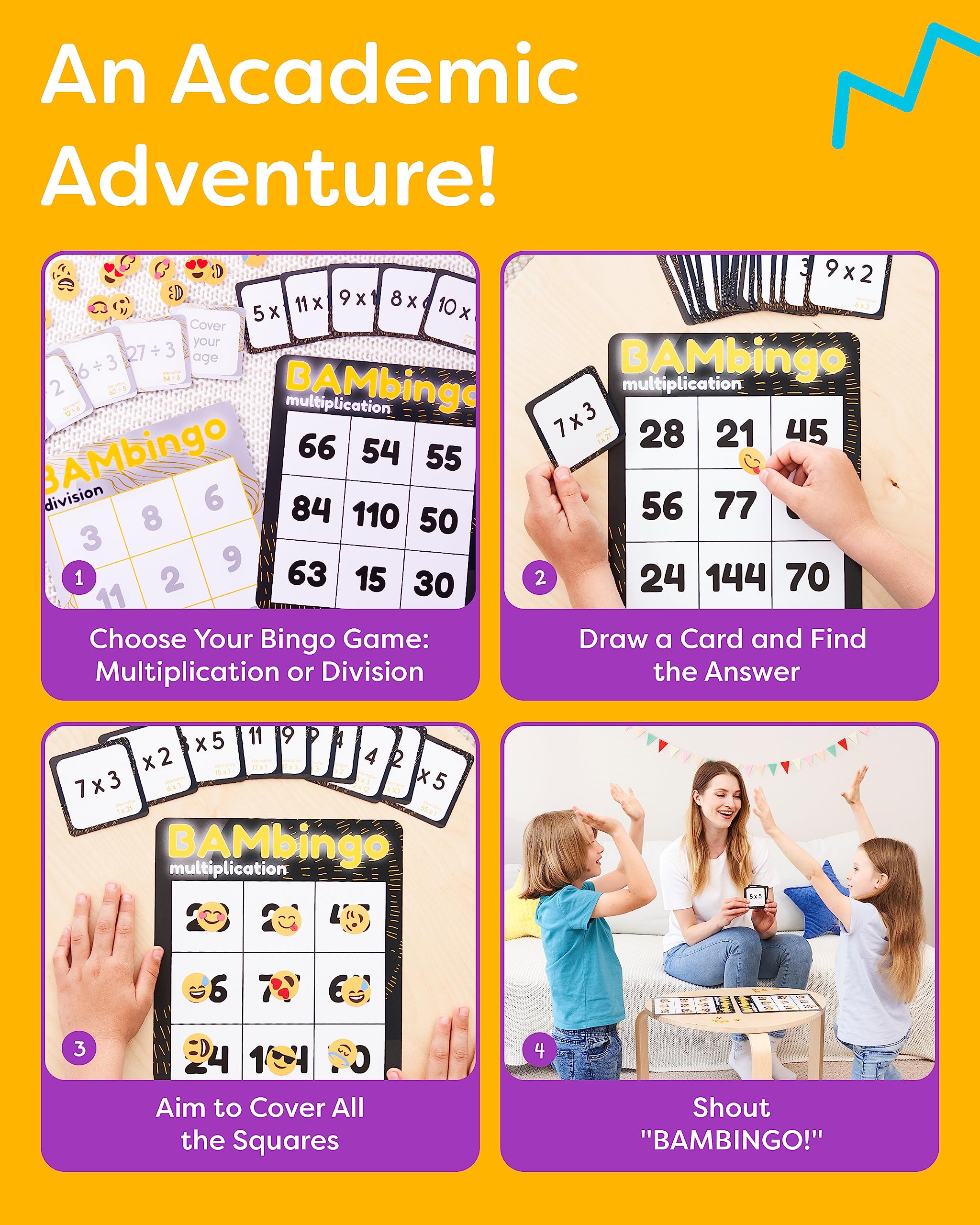 THE BAMBINO TREE family playing BAMBingo, encouraging cooperative learning