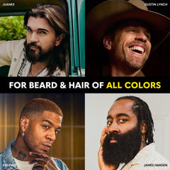 The Beard Club applying dye to a beard for precise, even coverage