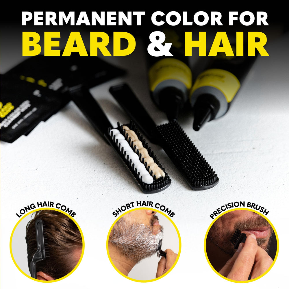 The Beard Club tube label and instructions highlighting clear usage steps
