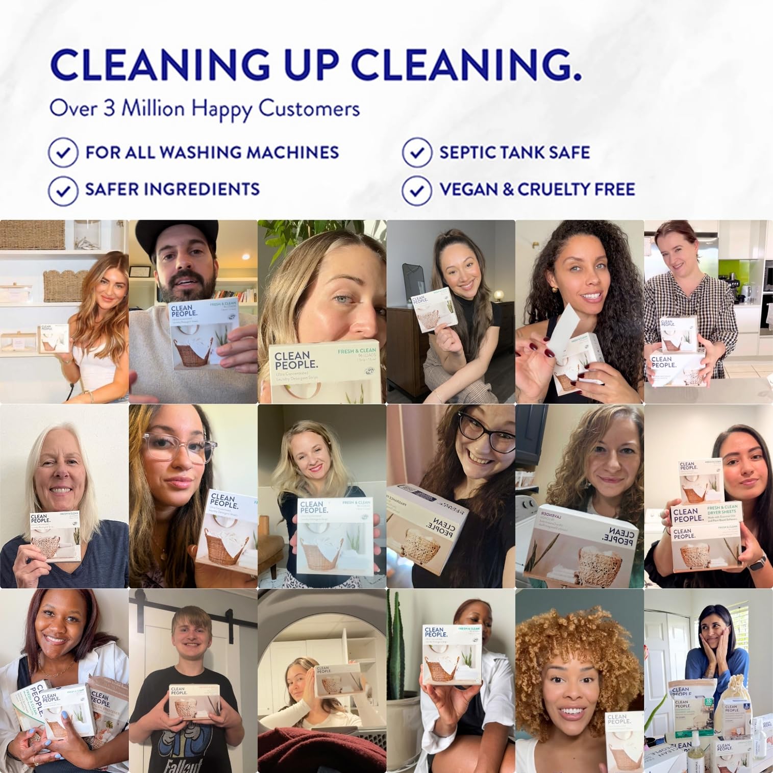 The Clean People cleaned dishes after wash showing streak-free glass benefit
