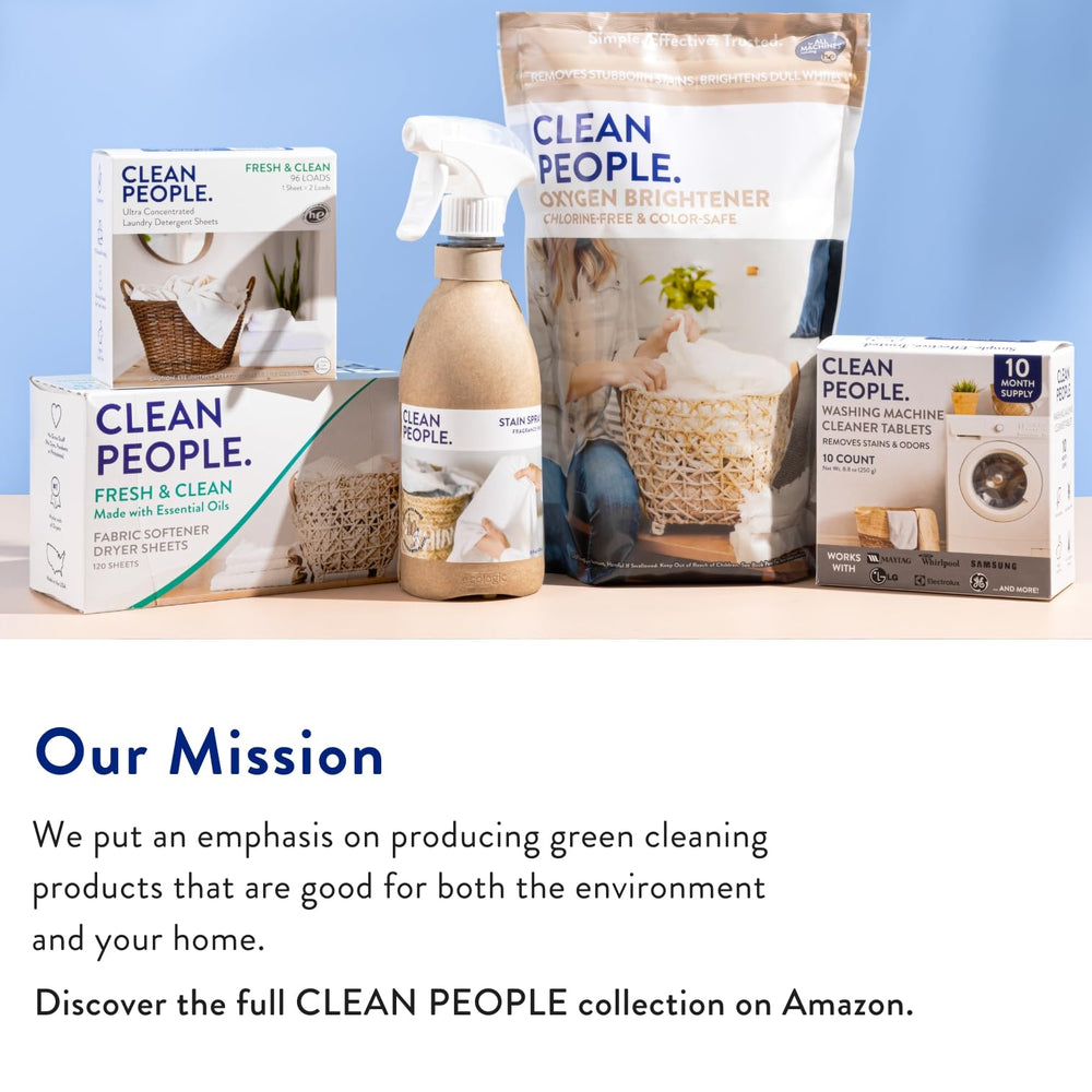 THE CLEAN PEOPLE label close-up listing ingredients and cruelty-free claims for transparency