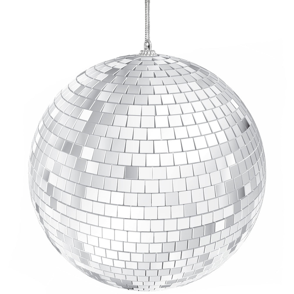 The Dreidel Company party lights hitting disco ball to produce moving highlights