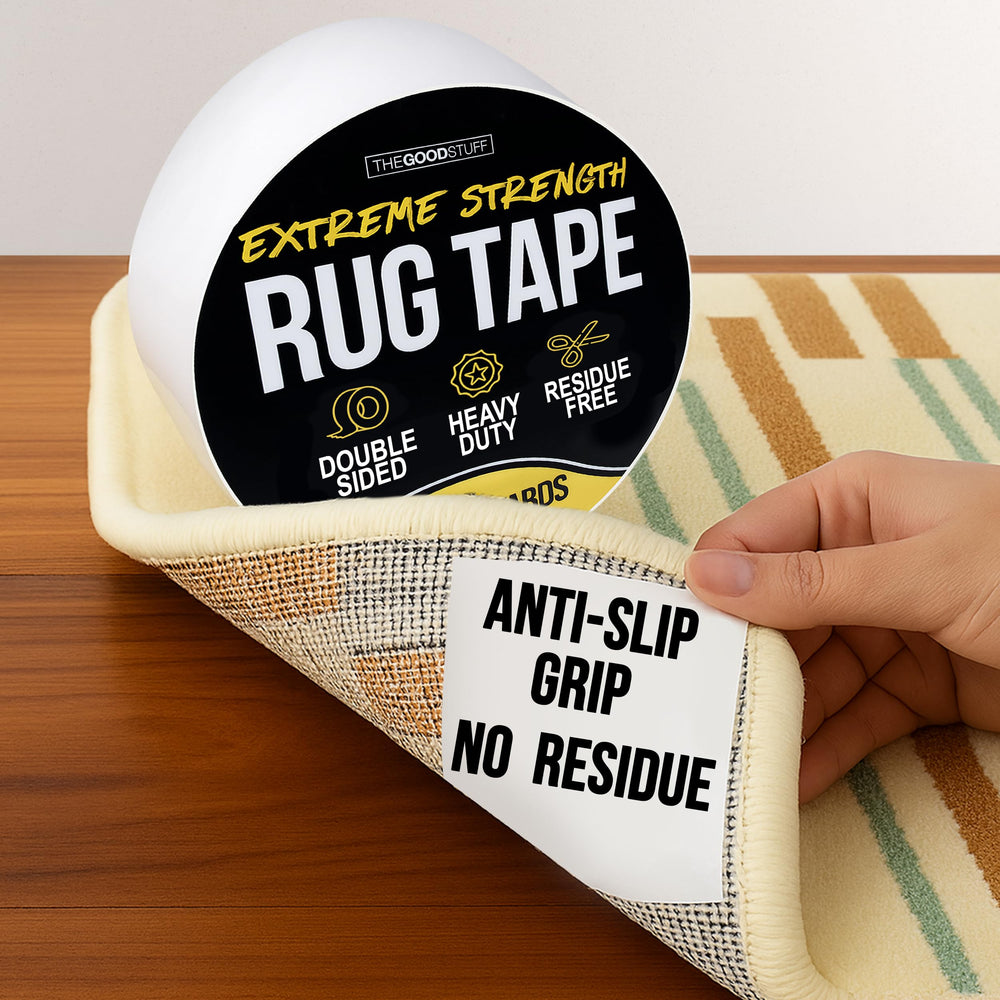 Close-up of The Good Stuff adhesive texture showing tacky surface for strong grip