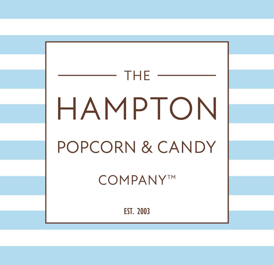 The Hampton Popcorn Company hand holding lollipop to show size and portioning convenience benefit