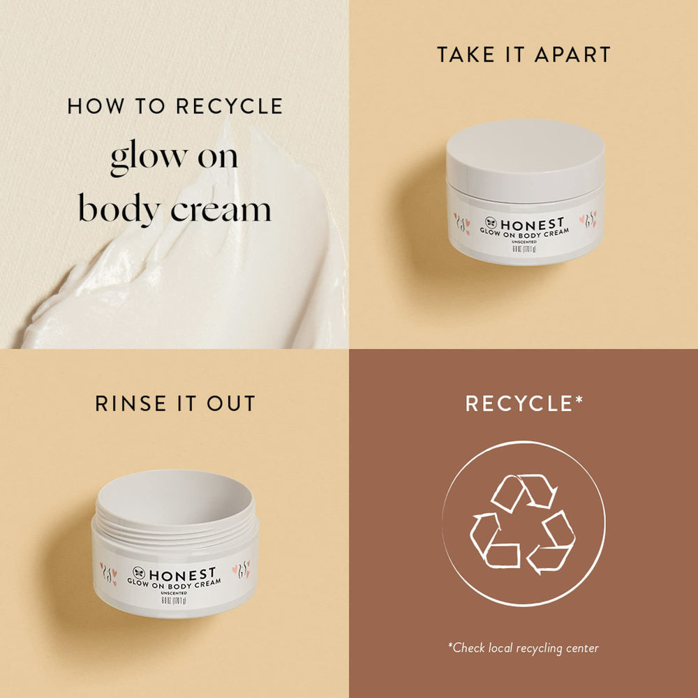 The Honest Company product next to a hand to show travel-sized scale