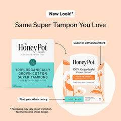 The Honey Pot Company applicator close-up highlighting smooth tip for comfortable insertion