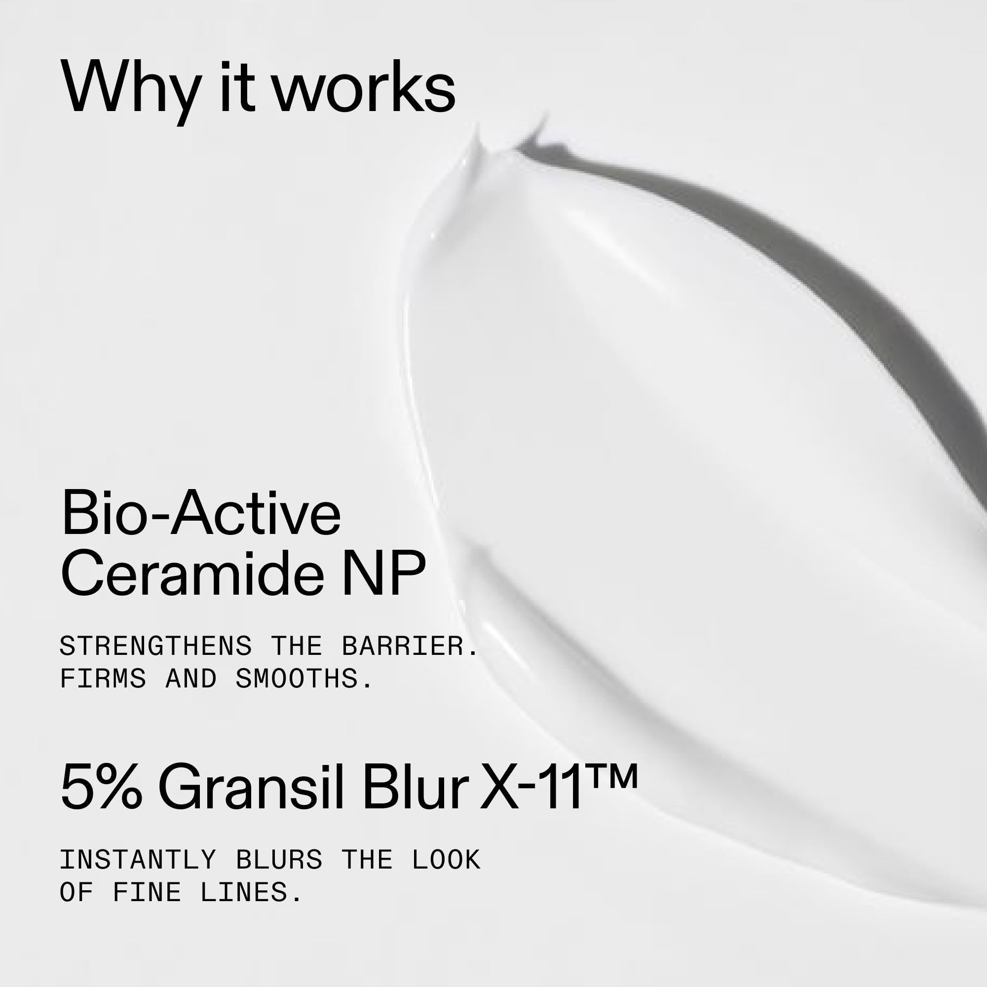 The INKEY List applied to neck and décolletage showing smooth, hydrated skin
