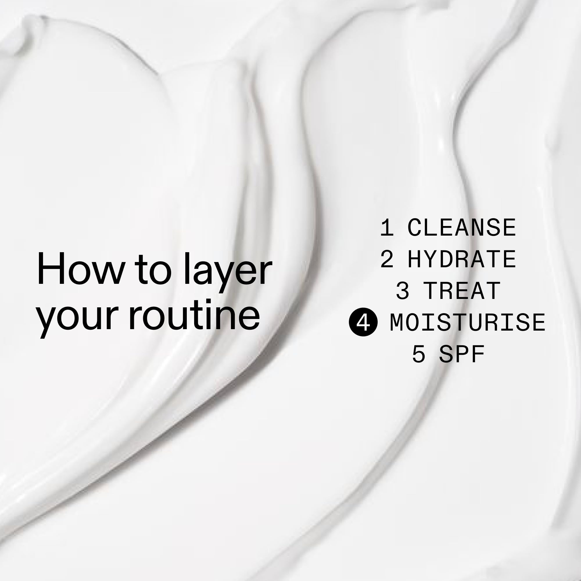 The INKEY List ingredients label close-up highlighting ceramides and shea butter benefits