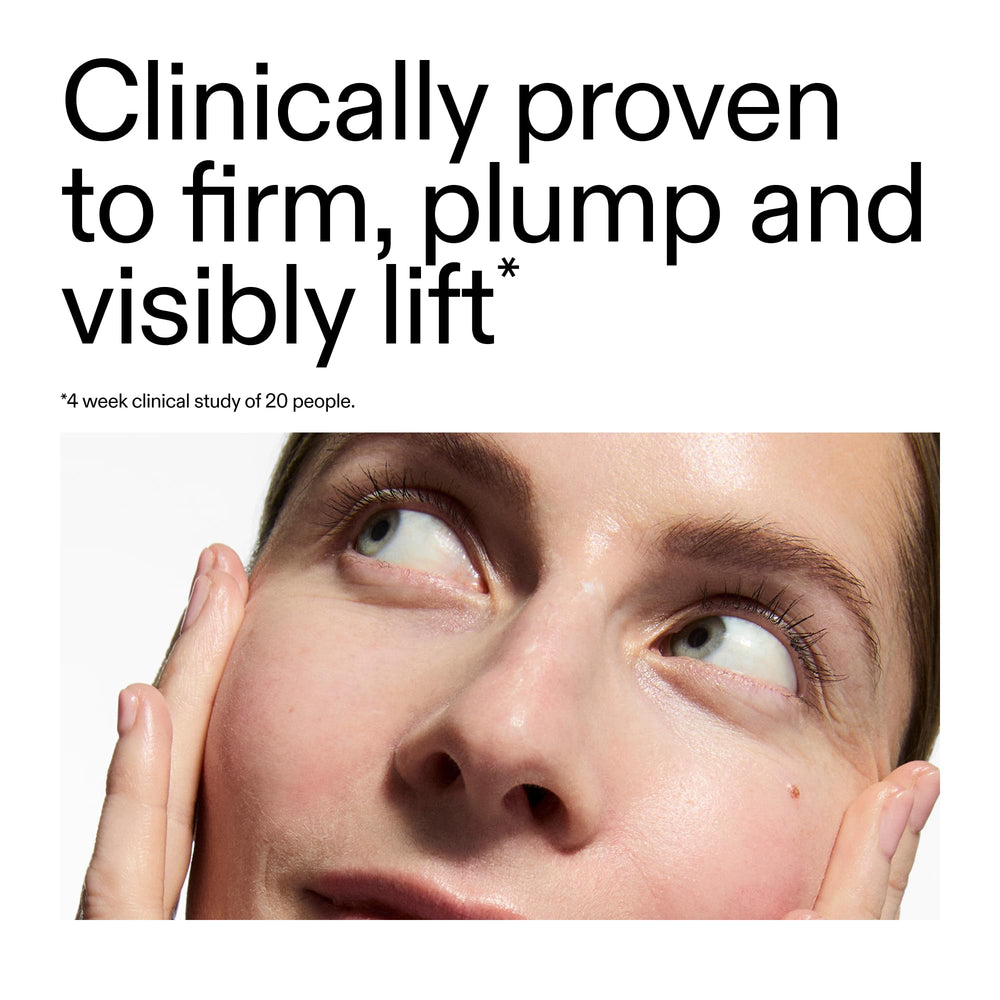 The INKEY List pump dispensing recommended blueberry-sized amount for precise use