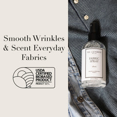 The Laundress nozzle close-up highlighting fine mist for even coverage and efficient refresh