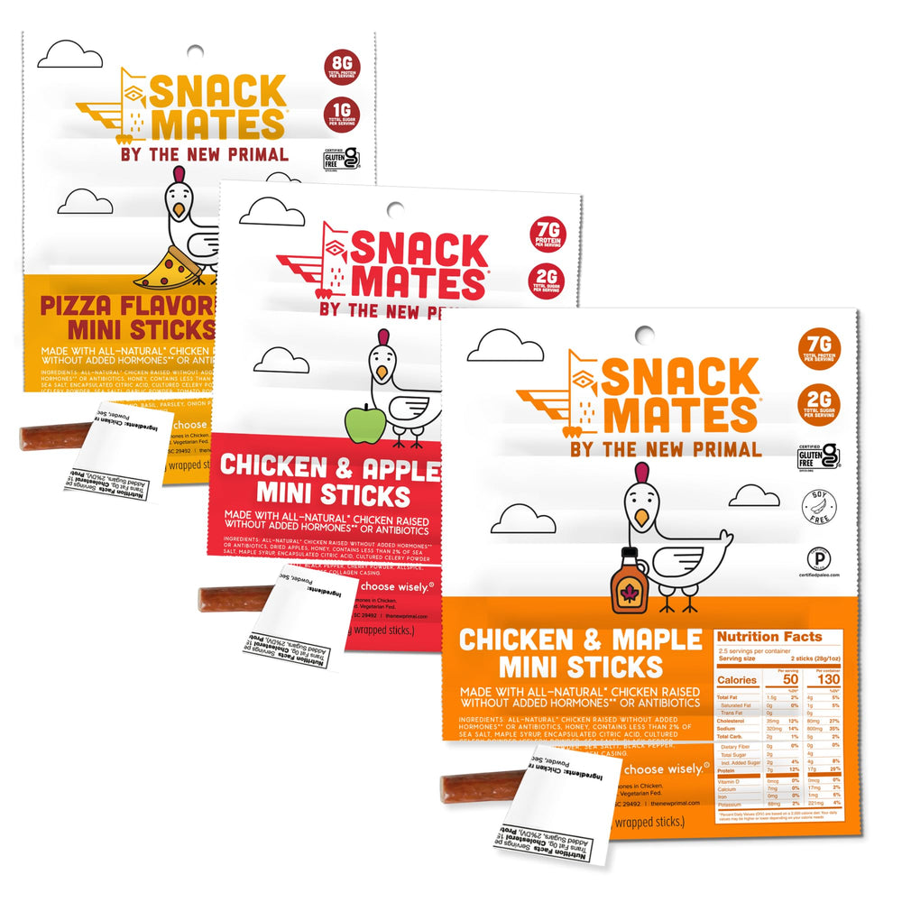 the new primal front packaging showing variety pack and convenience
