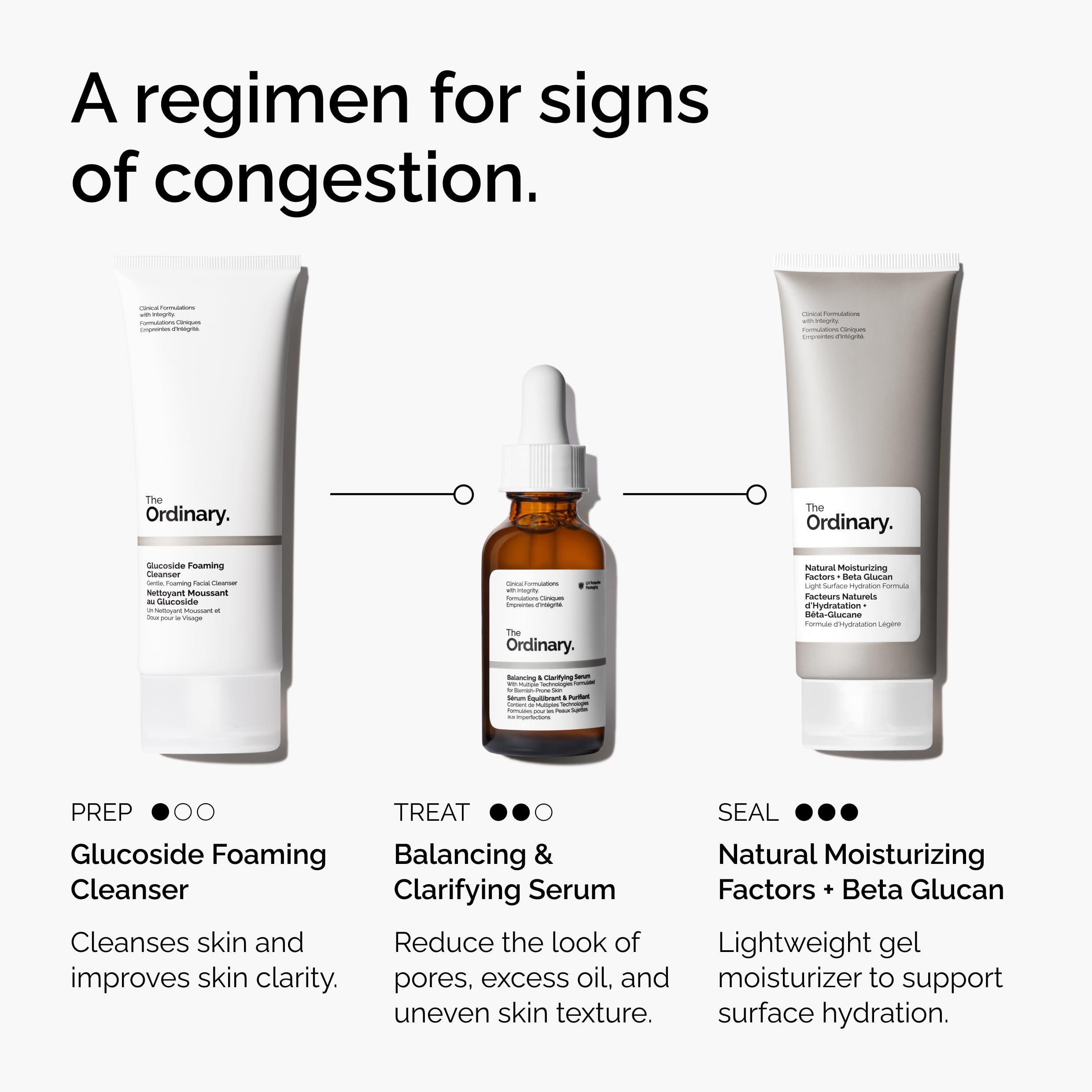 The Ordinary application on skin showing coverage and matte finish benefit