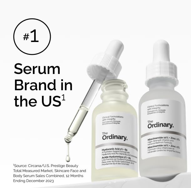 The Ordinary lifestyle bathroom shelf showing routine-ready placement and organization