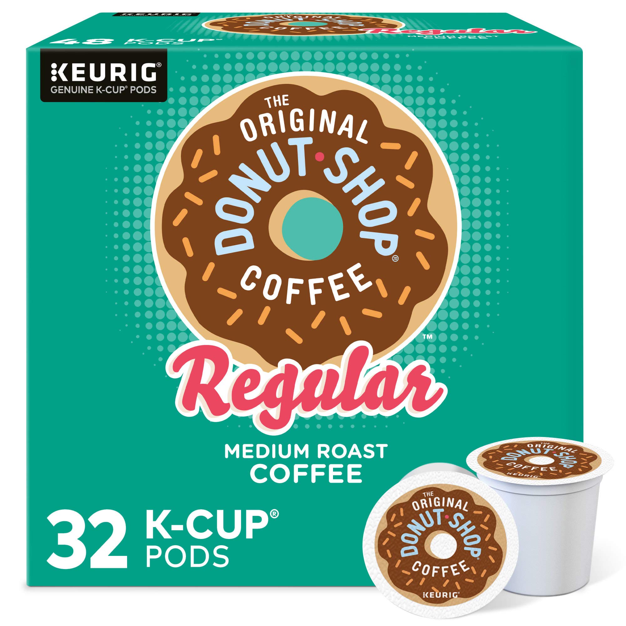 The Original Donut Shop front packaging showing 32-count, great convenience