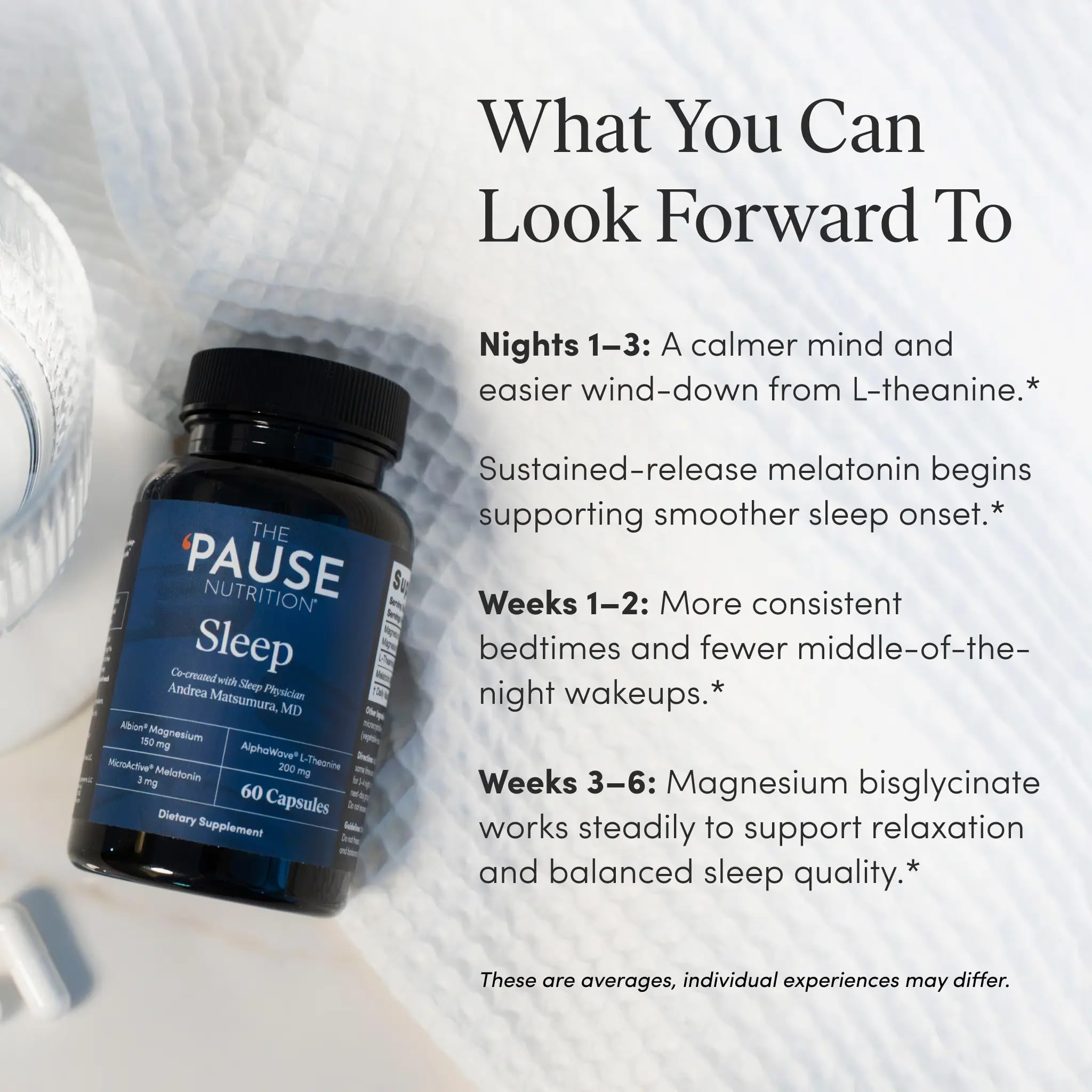 Closeup of capsules from The 'Pause Life highlighting smooth texture