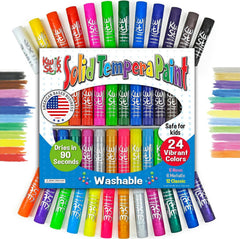 The Pencil Grip front packaging showing 24 Kwik Stix colors and variety