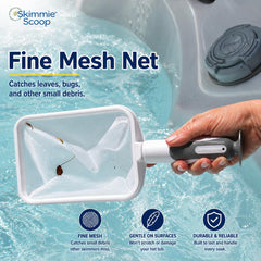 The Skimmie close mesh detail showing fine net for capturing tiny particles