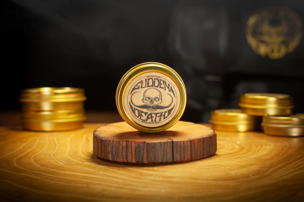 THE VINTAGE GROOMING CO. product on shelf conveying durable packaging and gifting