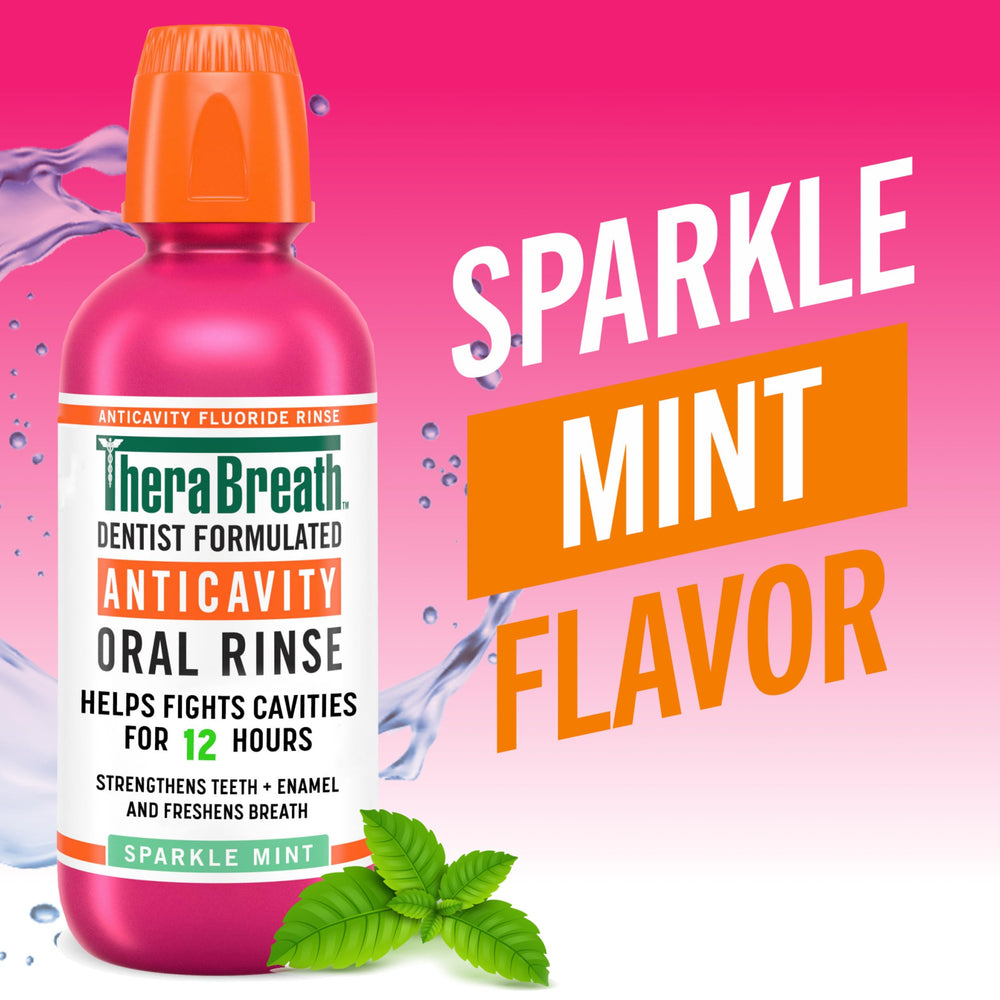 TheraBreath back label with ingredients and usage directions visible