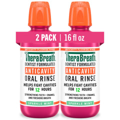 TheraBreath front packaging showing Sparkle Mint label and benefits