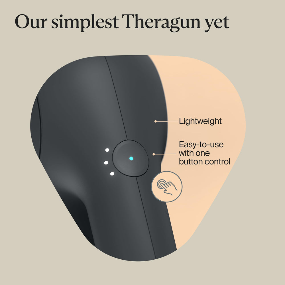 TheraGun Standard Ball attachment shot showing versatile muscle activation benefit