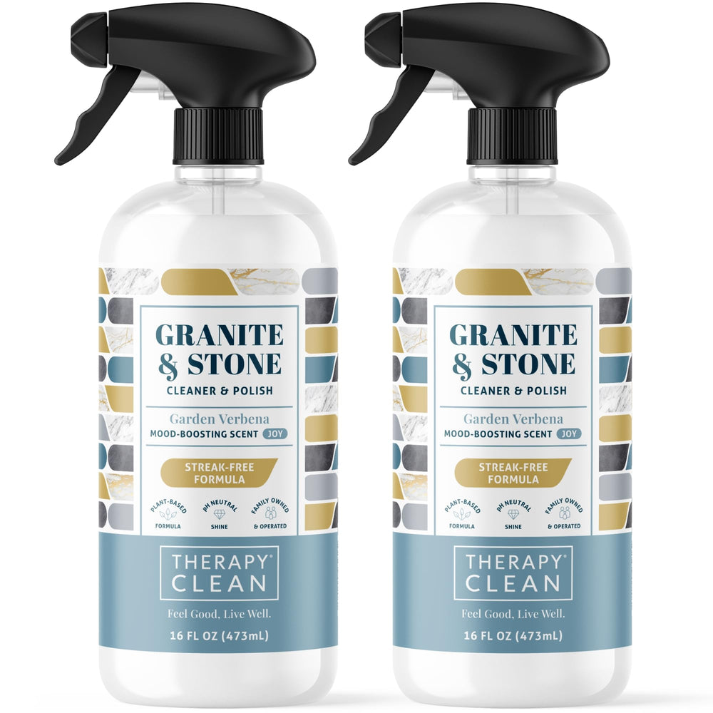 Therapy front spray bottle showing label and ergonomic trigger for easy cleaning