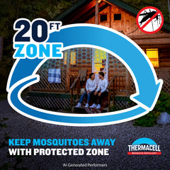 Thermacell close-up of textured housing and controls for secure grip and intuitive use