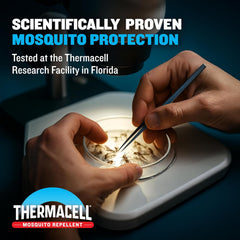 Thermacell fuel cartridge detail emphasizing 12-hour heat power