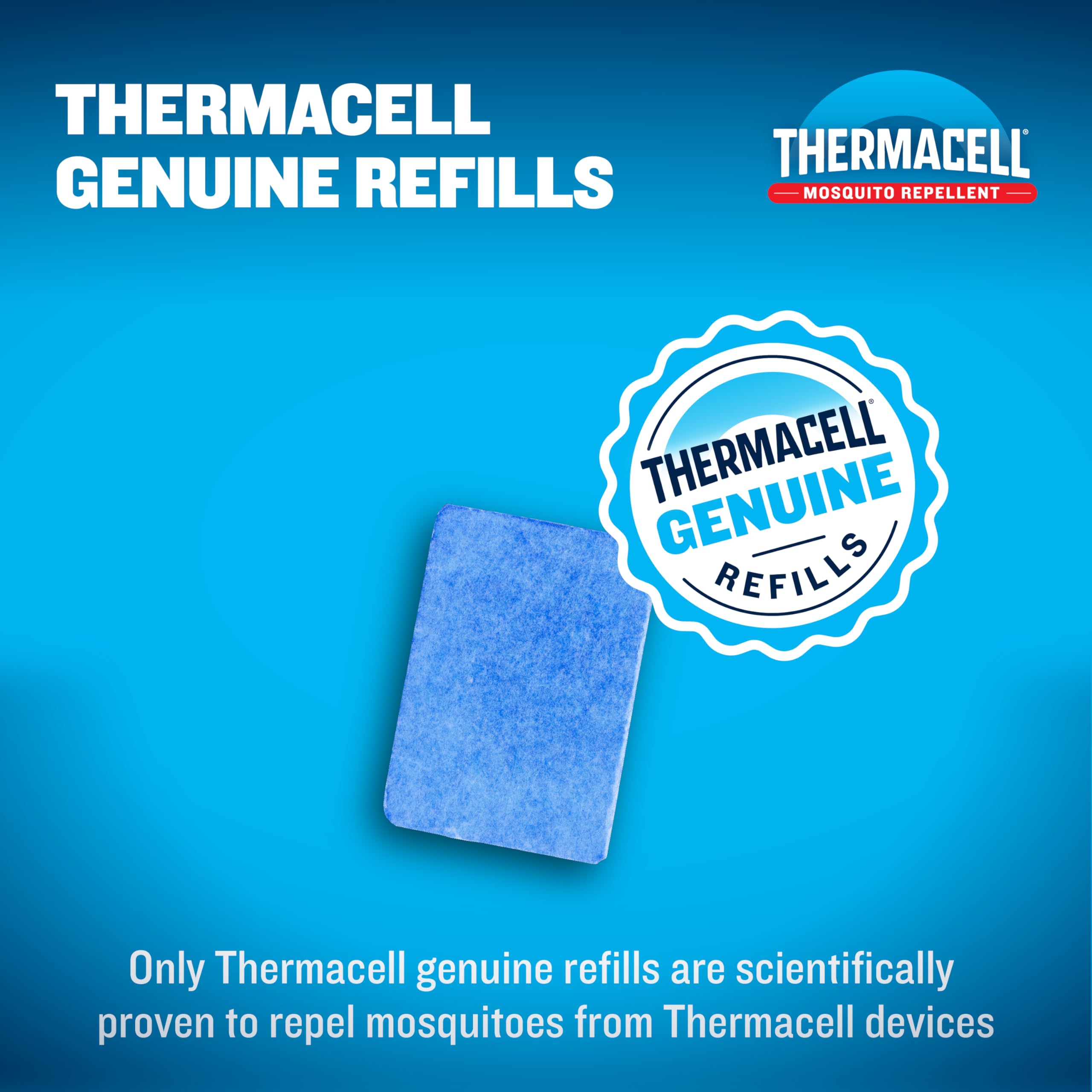 Thermacell mat insertion into Backpacker repeller for quick, easy activation