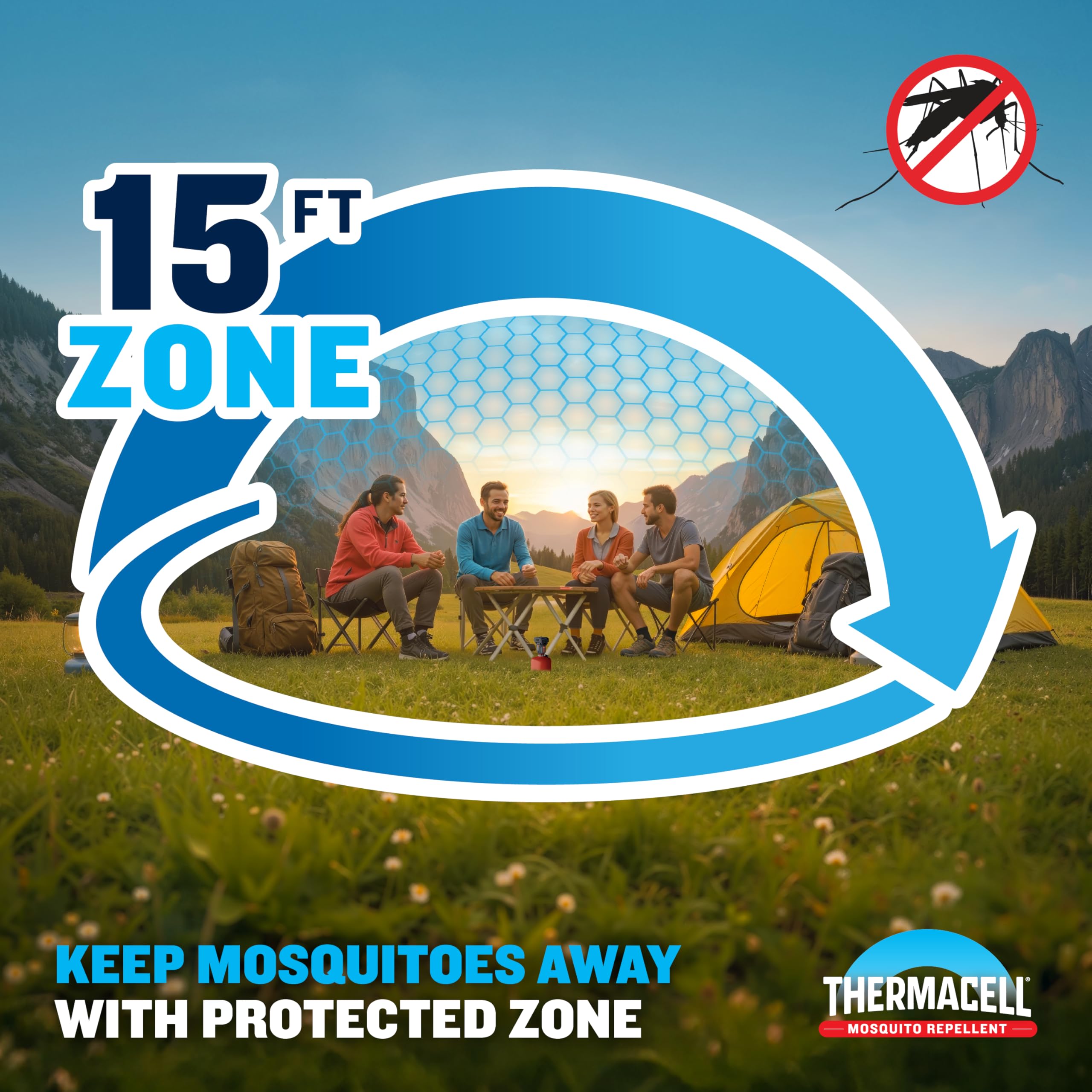 Thermacell twelve 4-hour mats displayed to show 48 hours total protection